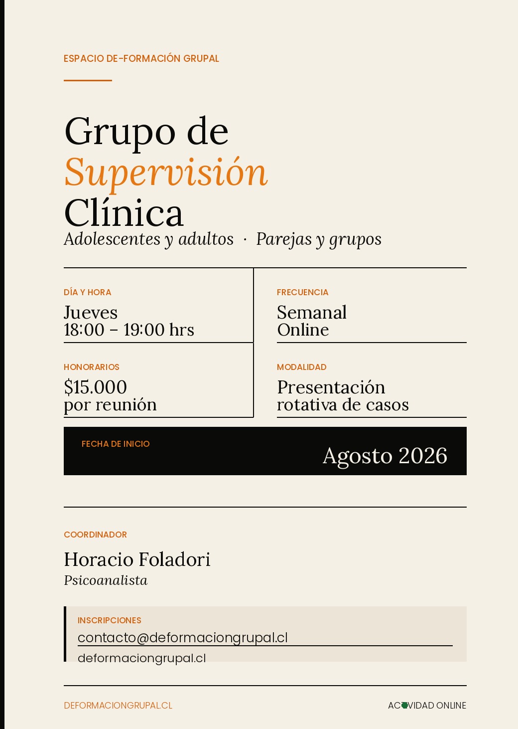 Supervisión Agosto